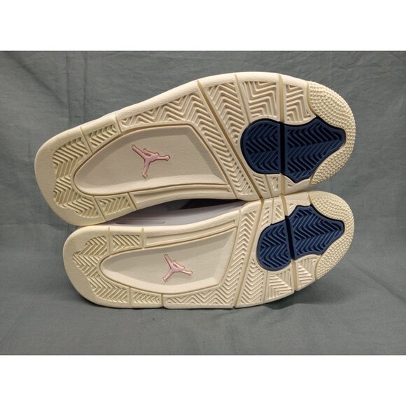 Nike Boys Air Jordan 4 RM (GS) Sneakers Suede White Blue Size 4.5 NEW IN BOX! - Picture 10 of 12